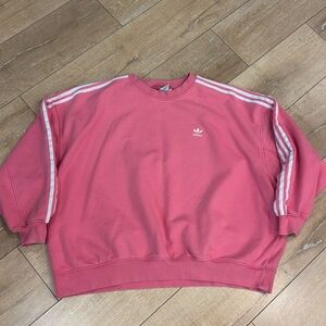 Adidas Originals Adicolor Classics Oversized Sweatshirt Rose Pink XL